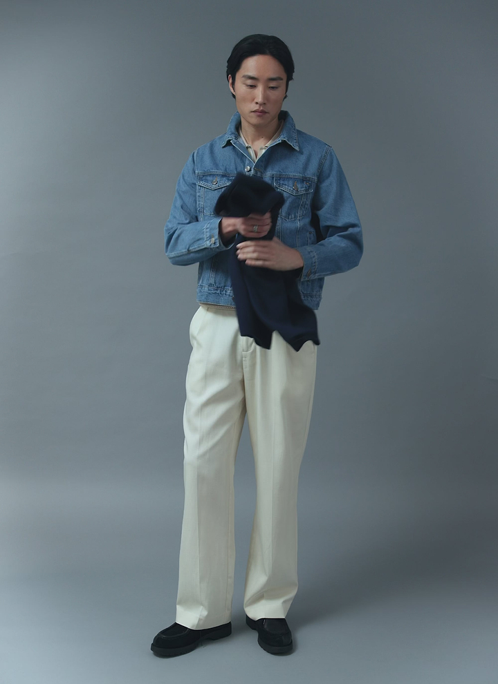 Western Trucker Jacket | Denim | Light Wash Blue