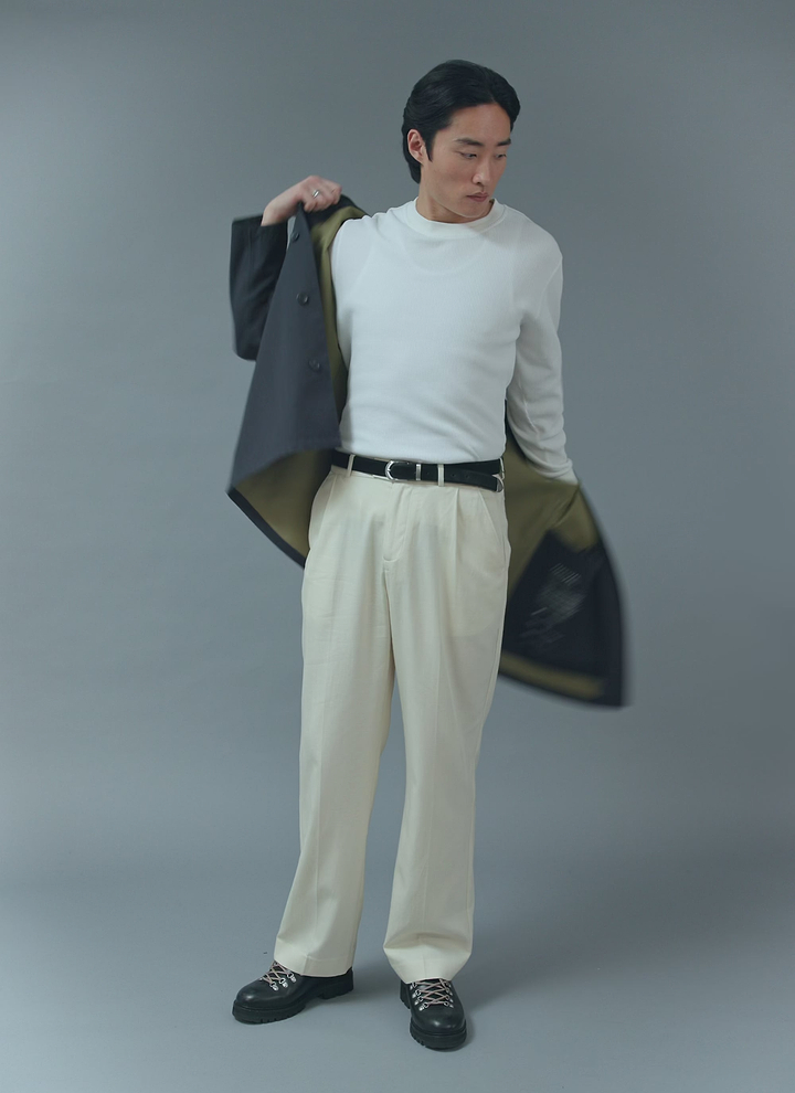 Men's Navy Sherlock Short Trench Coat | Waterproof | Midnight with Olive