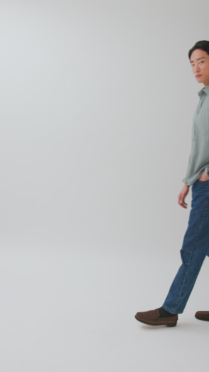 Clancy Striped Long Sleeve Shirt | Cotton | Blue