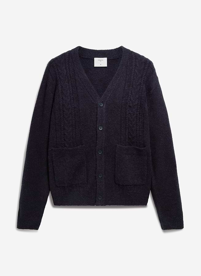 Blacksmith - Mohair Cardigan - Navy – Blacksmith Store