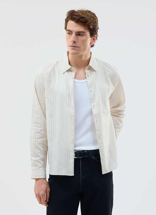★SALTY PEBBLE★ 2WAY_DETACHABLE CASENTINO JACKET [IVORY] Men's Casentino Clothes | Wool Jackets & Fleeces