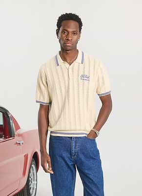 Men's Knitted Tennis Polo | Short Sleeve | Prince x Percival Men's Knitted Tennis Polo | Short Sleeve | Prince x Percival