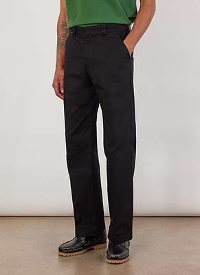 Men's 5 Pocket Trousers | Black Twill