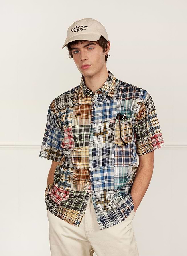 Men's Long Sleeve Check Shirt | Organic Cotton | Blue Multi Men's Long Sleeve Check Shirt | Organic Cotton | Blue Multi