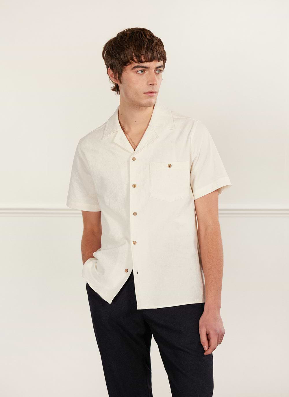 Mens short sleeve seersucker shirts store
