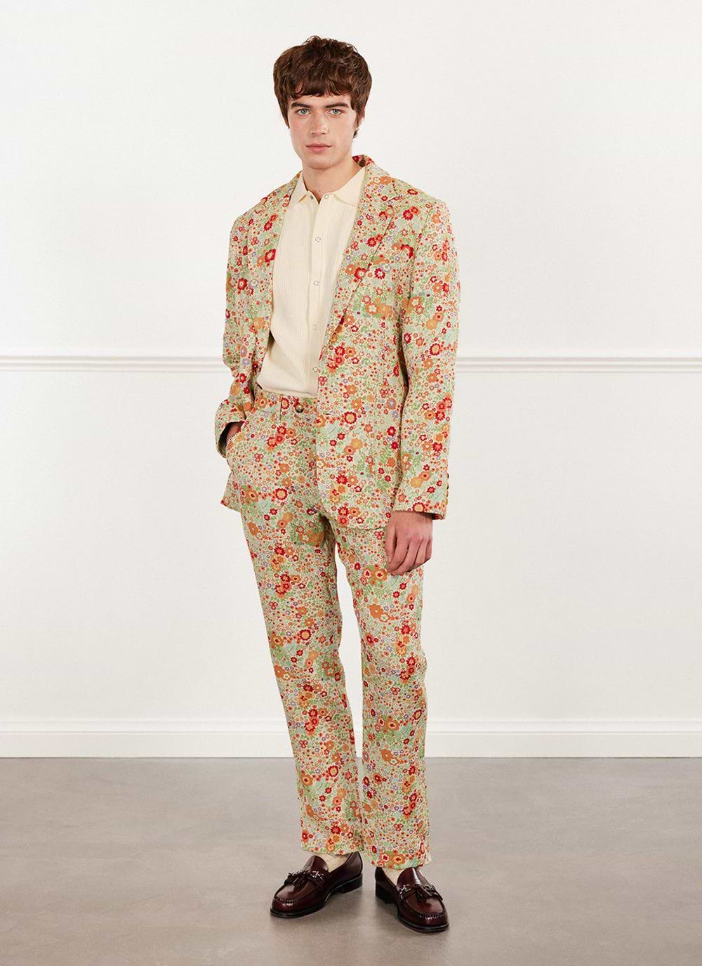 Floral suit jacket mens 2025