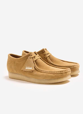 Tan clarks wallabees online