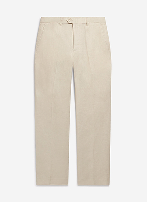 View Tailored Linen Trousers | Cream