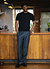 Cropped Regular Fit T Shirt | Organic Cotton | Black