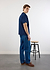 Stout Oversized T Shirt | Embroidered Organic Cotton | Navy