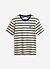 Breton Stripe T Shirt | Organic Cotton | Ecru with Navy