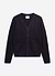Cable Stripe Cardigan | Wool | Navy