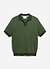 Casa Martini Knitted Polo | Puppytooth Cotton | Forest