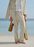 Sorrento Linen Trousers | Cotton Linen | Ecru