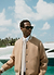Puglia Varsity Bomber Jacket | Wool | Tan