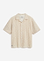 Elio Crochet Cuban Shirt | Ecru