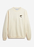 Embroidered Perci Olive Sweatshirt | Ecru