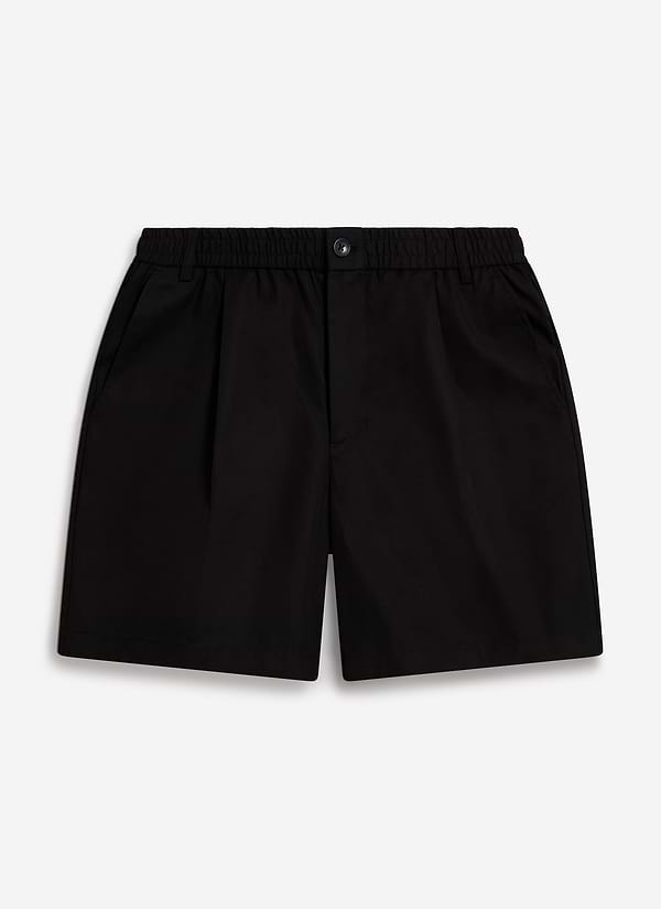 Enzo Tailored Shorts | Cotton | Black