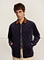 Contrast Collar Auxiliary Overshirt | Corduroy | Navy