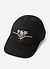 Floral Embroidered Trucker Cap | Cotton | Black