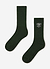 Floral Embroidered Socks | Forest