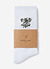Floral Embroidered Socks | White