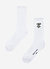 Floral Embroidered Socks | White