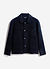 Heavy Wool Overshirt | Navy