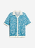 Farraris Negroni Knitted Shirt | Cotton | Blue with White