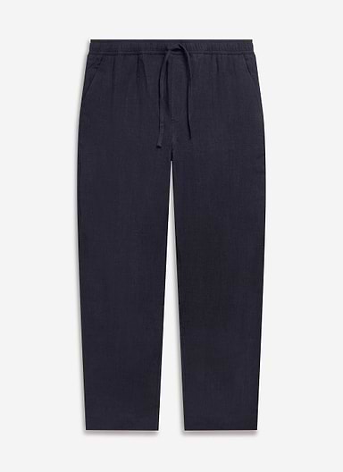 Linen Everyday Trousers | Navy