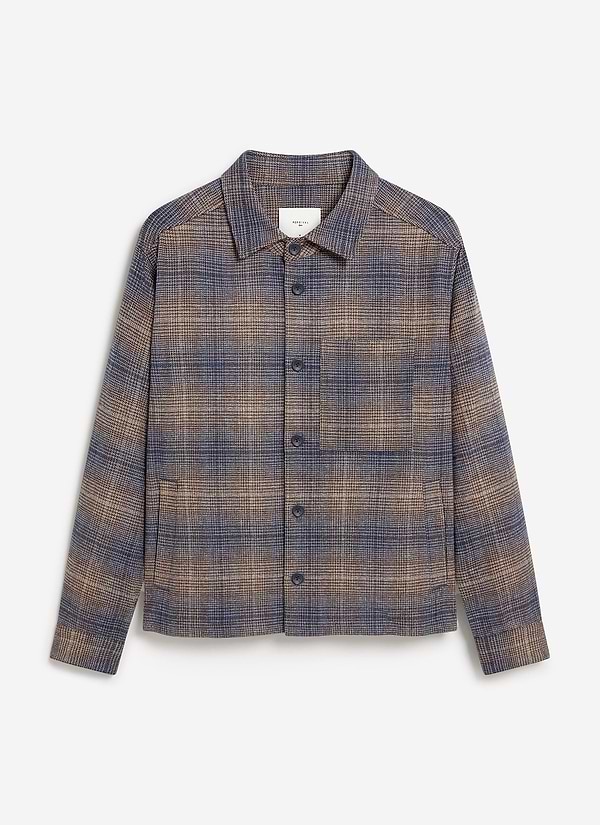 Luton Check Overshirt | Brown