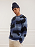 Hoshi Intarsia Crew Neck | Mohair | Blue