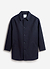 Men's Navy Sherlock Short Trench Coat | Waterproof | Midnight with Olive