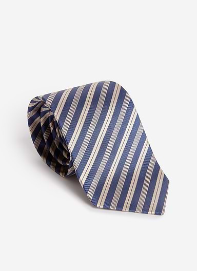 Micro Stripe Silk Tie | Burgundy