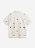 Olive Tapestry Cuban Shirt | Cotton | Ecru