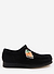 Embroidered Wallabee | Clarks Originals x Percival | Black Suede