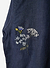 Summer Solstice Tapestry Cuban Linen Shirt | Navy