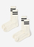 Sport Socks 2 Pack | Classic Stripe | White