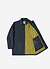 Men's Navy Sherlock Short Trench Coat | Waterproof | Midnight with Olive