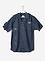 Summer Solstice Tapestry Cuban Linen Shirt | Navy