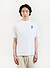 Drinking Cat Oversized T Shirt | Embroidered Organic Cotton | White