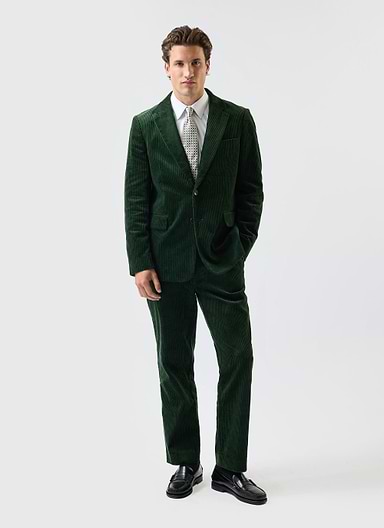 Tailored Blazer | Chunky Cord | Forest