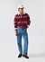 Editor Striped Rugby Polo | Cotton | Burgundy