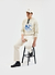 Bienvenue Knitted Crew Neck | Cotton | Ecru