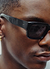 P002-E2 Black Sunglasses | Black Polarized Lenses