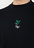 Fern Oversized T Shirt | Embroidered Organic Cotton | Black