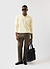 Verso Long Sleeve Knitted Polo | Cotton | Ecru Cream
