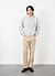 Standing Zip Hoodie | Organic Cotton | Heather Grey