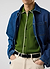 Contrast Trim Shirt | Wool | Forest with Ecru