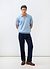Verso Short Sleeve Knitted Shirt | Cotton | Heather Blue